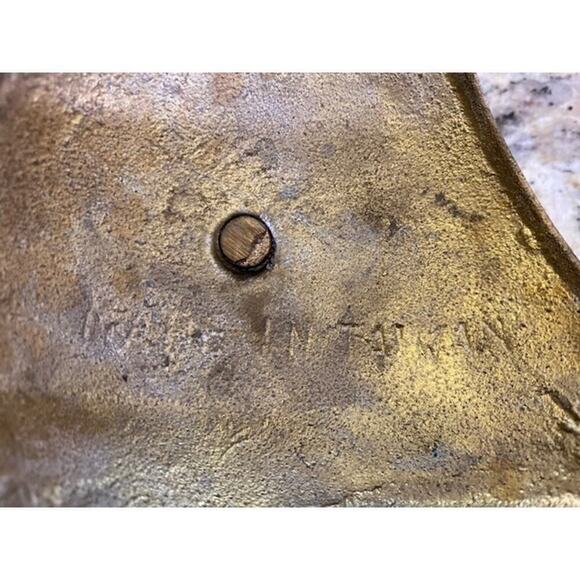 Mid Century Space Age Candleholders Solid Brass Pair • Large - Picture 6 of 8